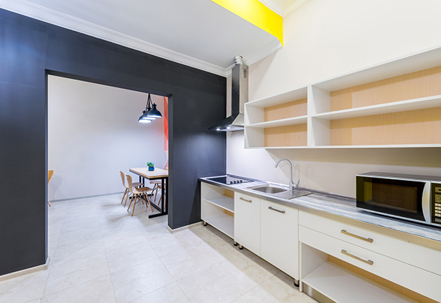 住み込み寮の内装